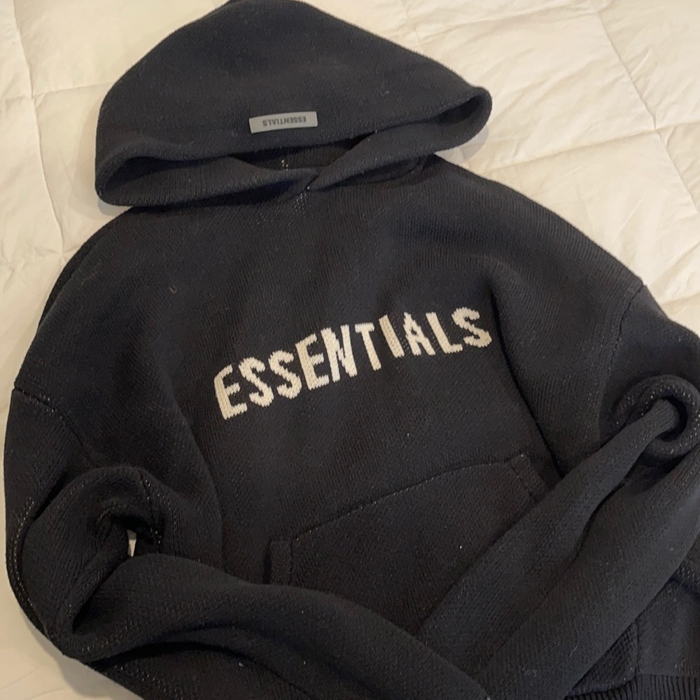 Essentials knitted hoodie